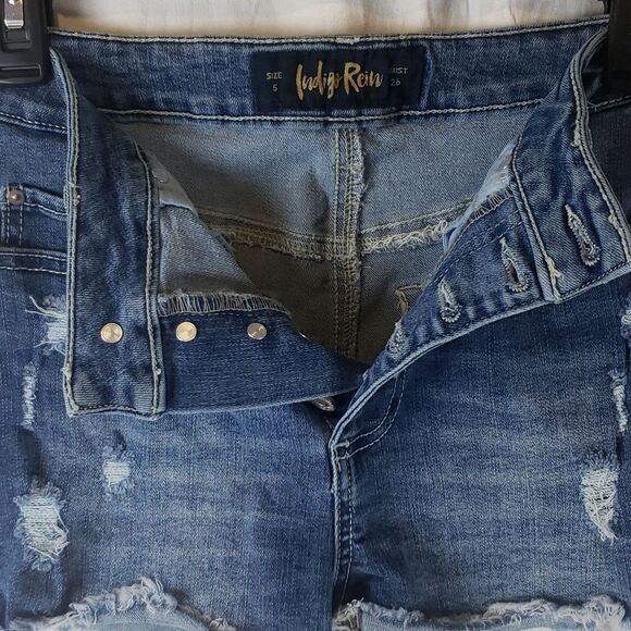 Indigo Rein Women's 26 Cutoff Jeans Shorts - Picture 5 of 10